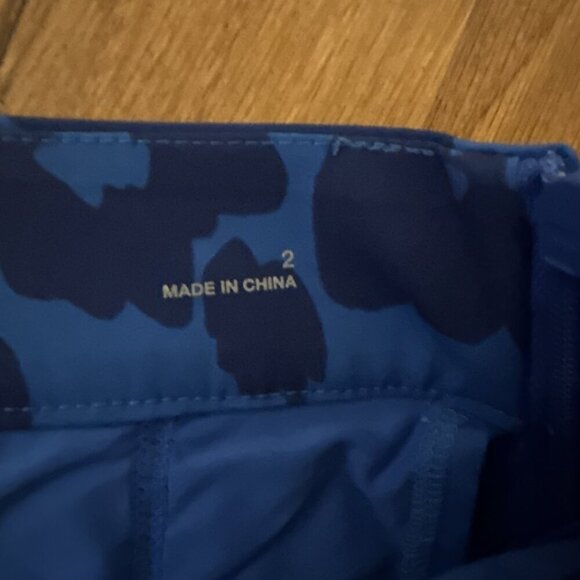 G/Fore G4 Women's Golf Skort Tonal Floral Wrap Print Surf Blue Size 2 - Picture 4 of 5